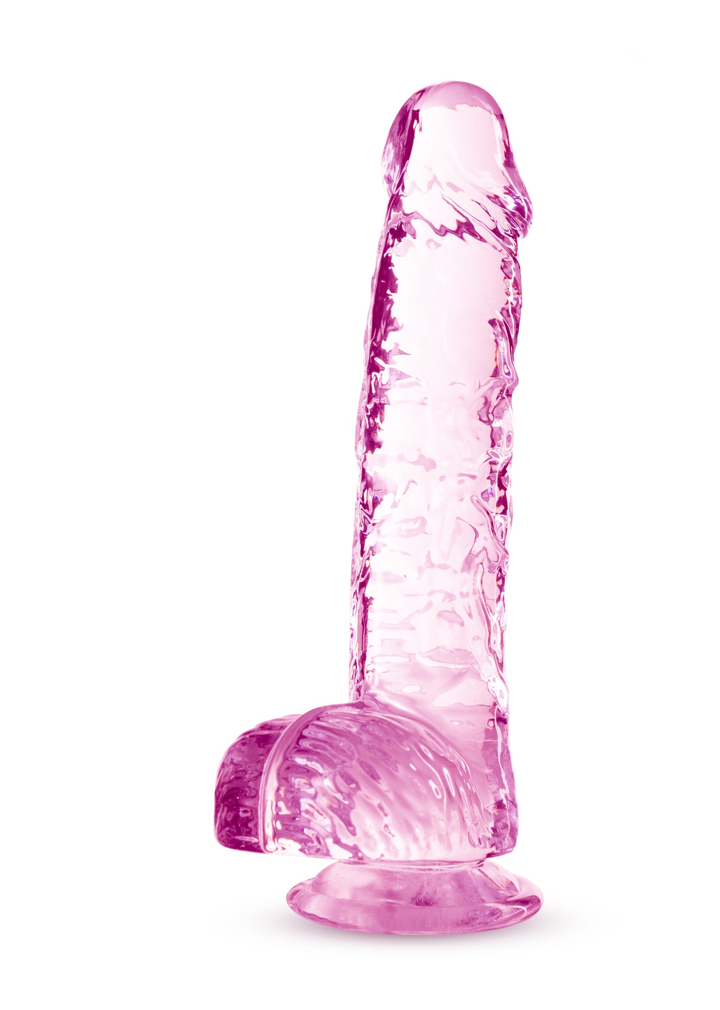 Naturally Yours - 6 Inch Crystalline Dildo - Rose | 819835026891 | Available at EroticWarehouse.com