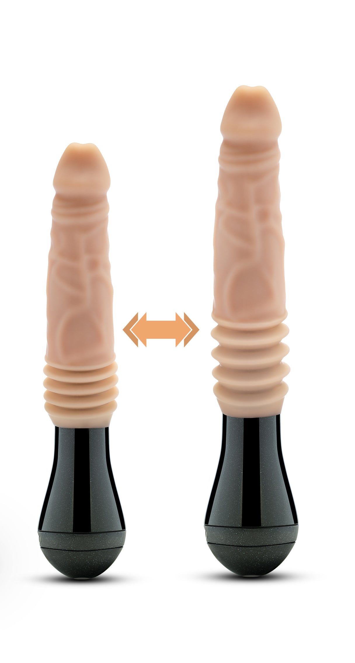 Dr. Skin Silicone - Dr. Knight - Thrusting Gyrating Vibrating Dildo - Beige | 819835026921 | Available at EroticWarehouse.com
