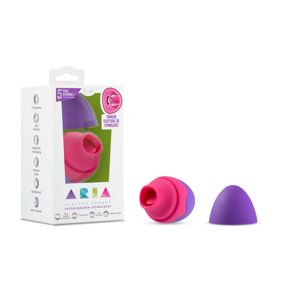 Aria - Flutter Tongue - Purple | 819835024446 | Available at EroticWarehouse.com
