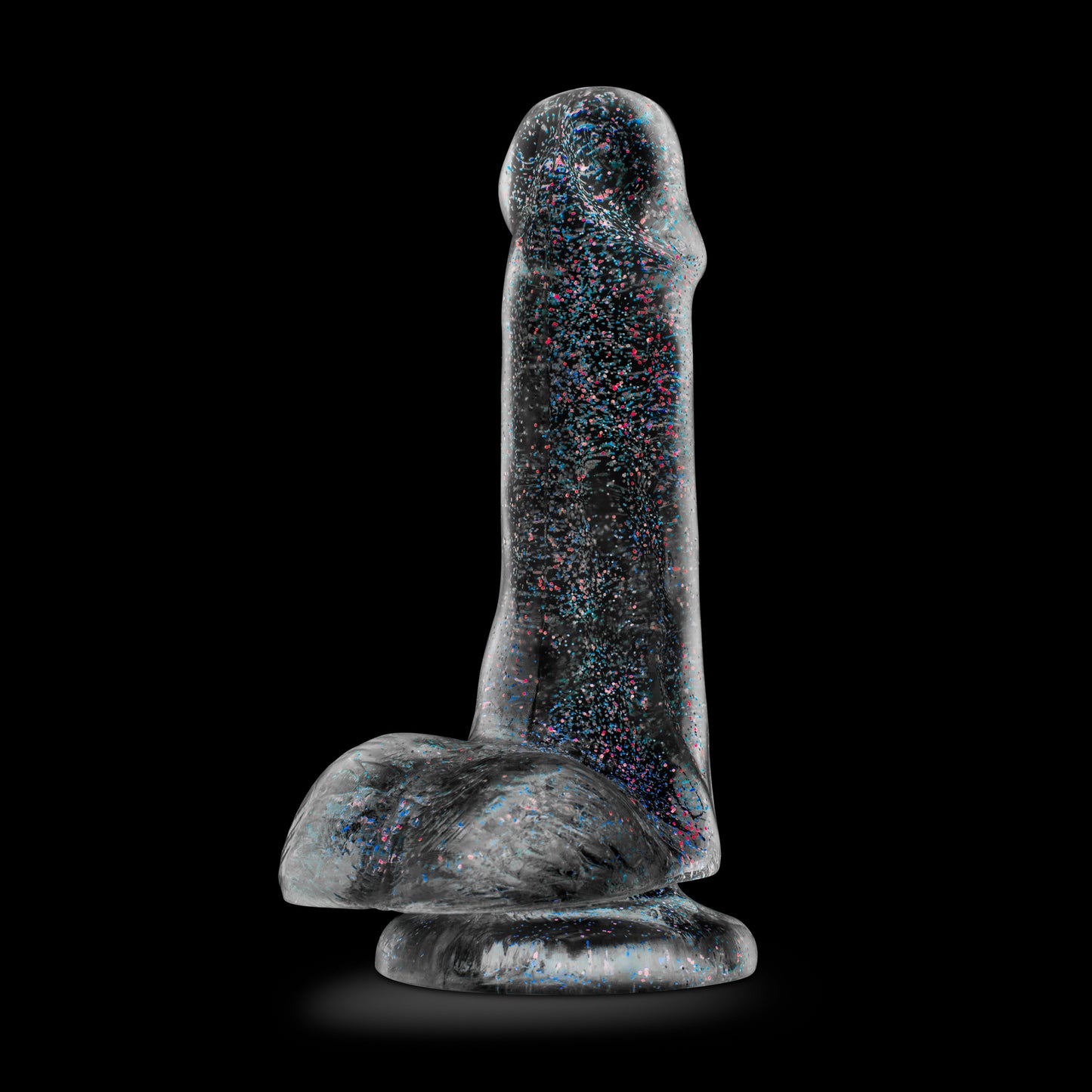 Naturally Yours - 6 Inch Glitter Cock - Sparkling Clear | 819835021360 | Available at EroticWarehouse.com