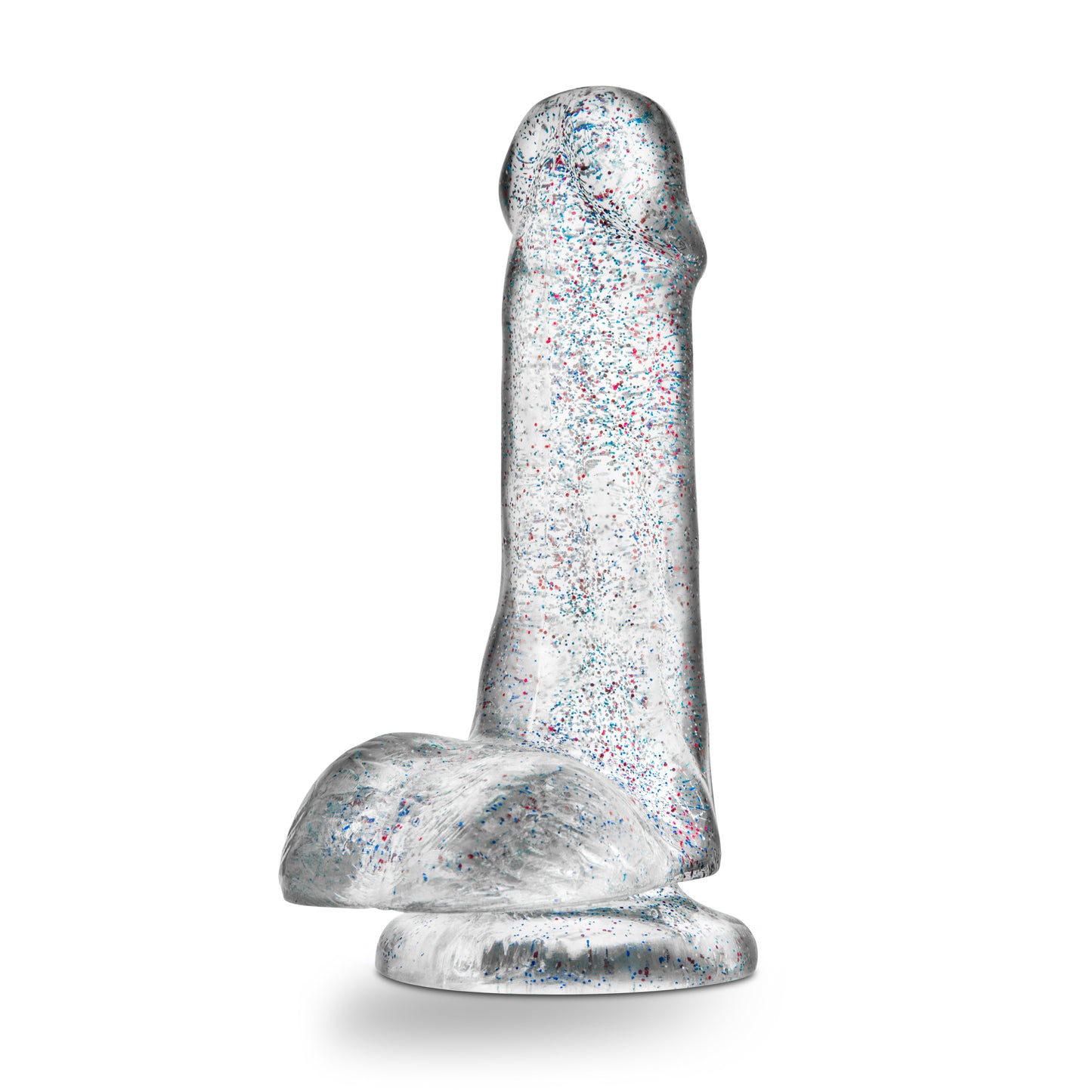 Naturally Yours - 6 Inch Glitter Cock - Sparkling Clear | 819835021360 | Available at EroticWarehouse.com