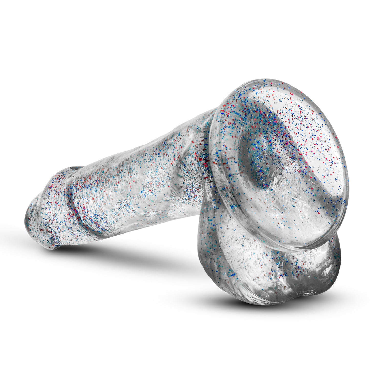 Naturally Yours - 6 Inch Glitter Cock - Sparkling Clear | 819835021360 | Available at EroticWarehouse.com