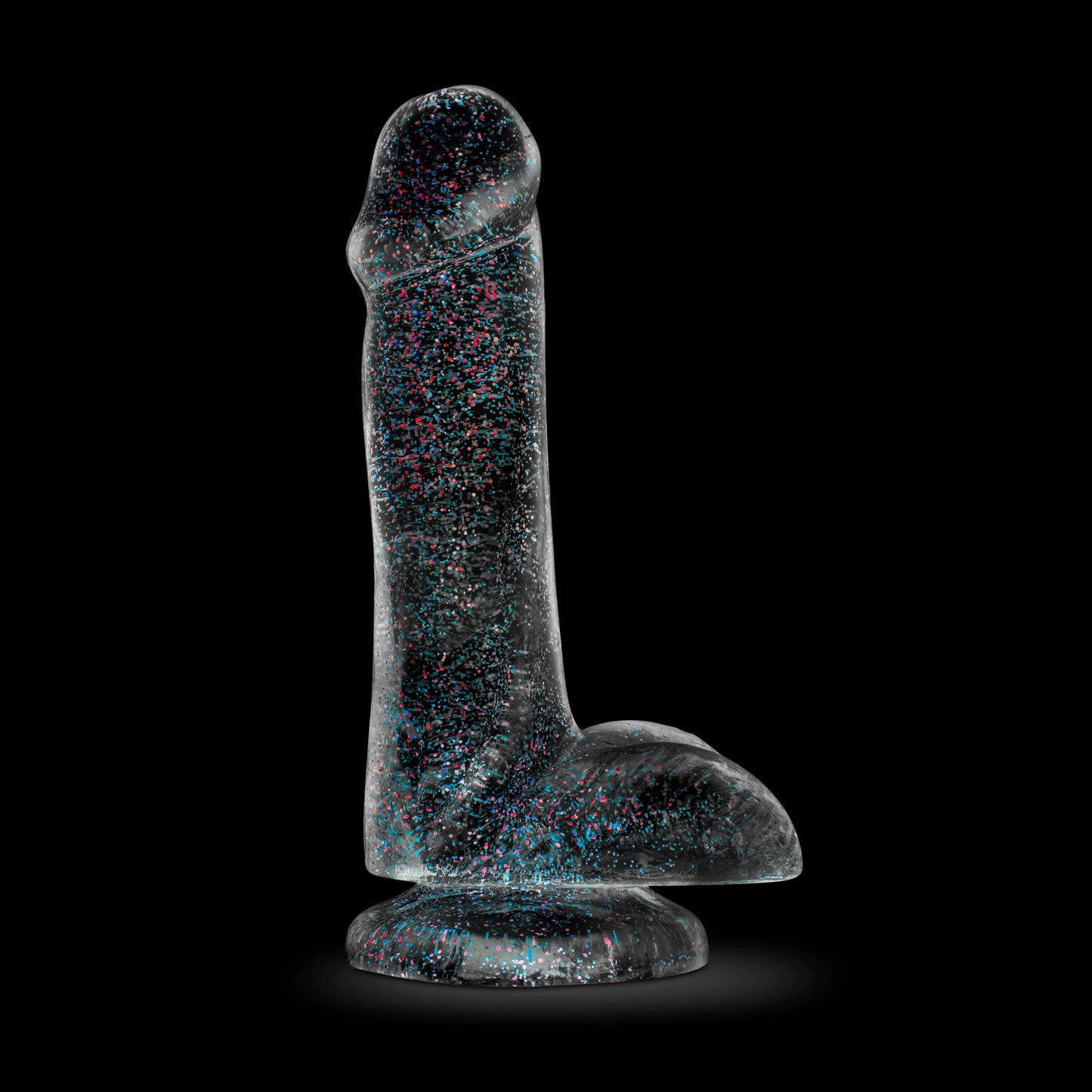 Naturally Yours - 6 Inch Glitter Cock - Sparkling Clear | 819835021360 | Available at EroticWarehouse.com