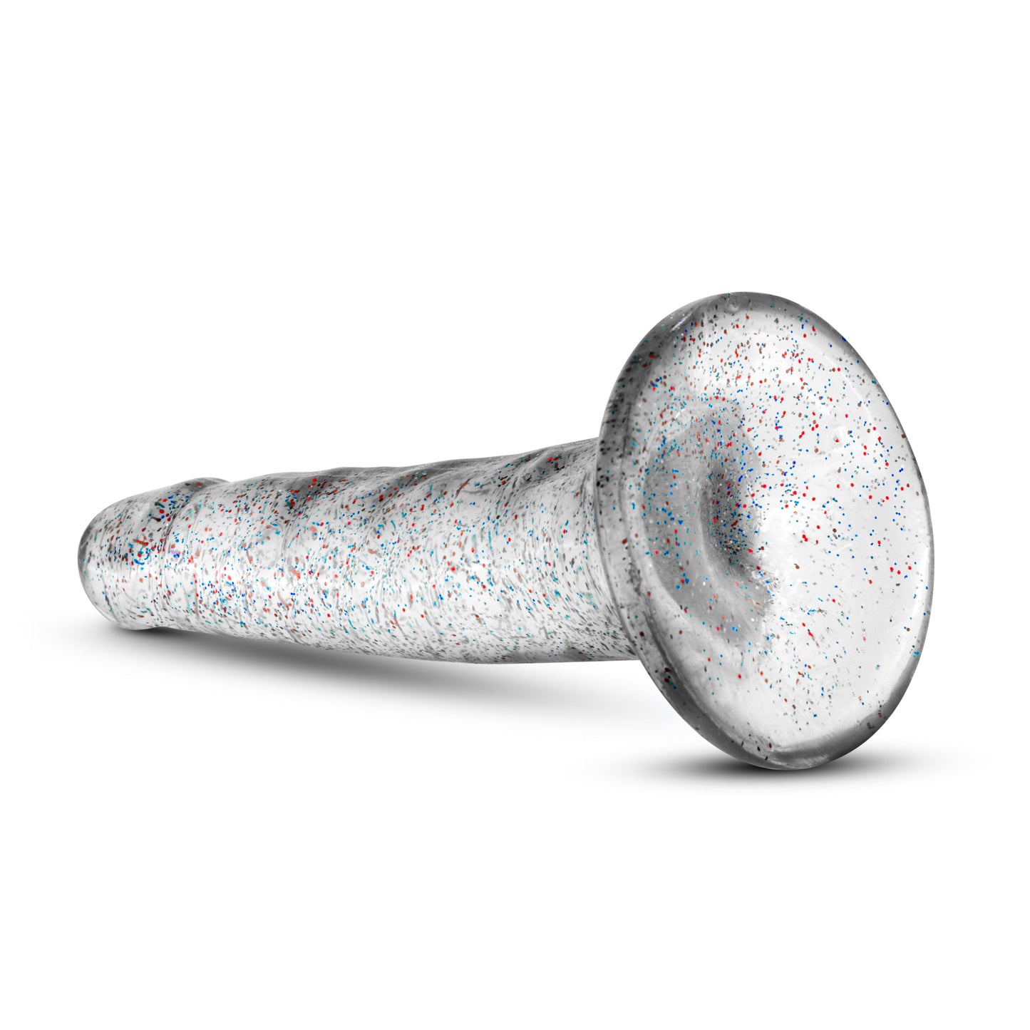 Naturally Yours - 5.5 Inch Glitter Dong - Sparkling Clear | 819835021377 | Available at EroticWarehouse.com