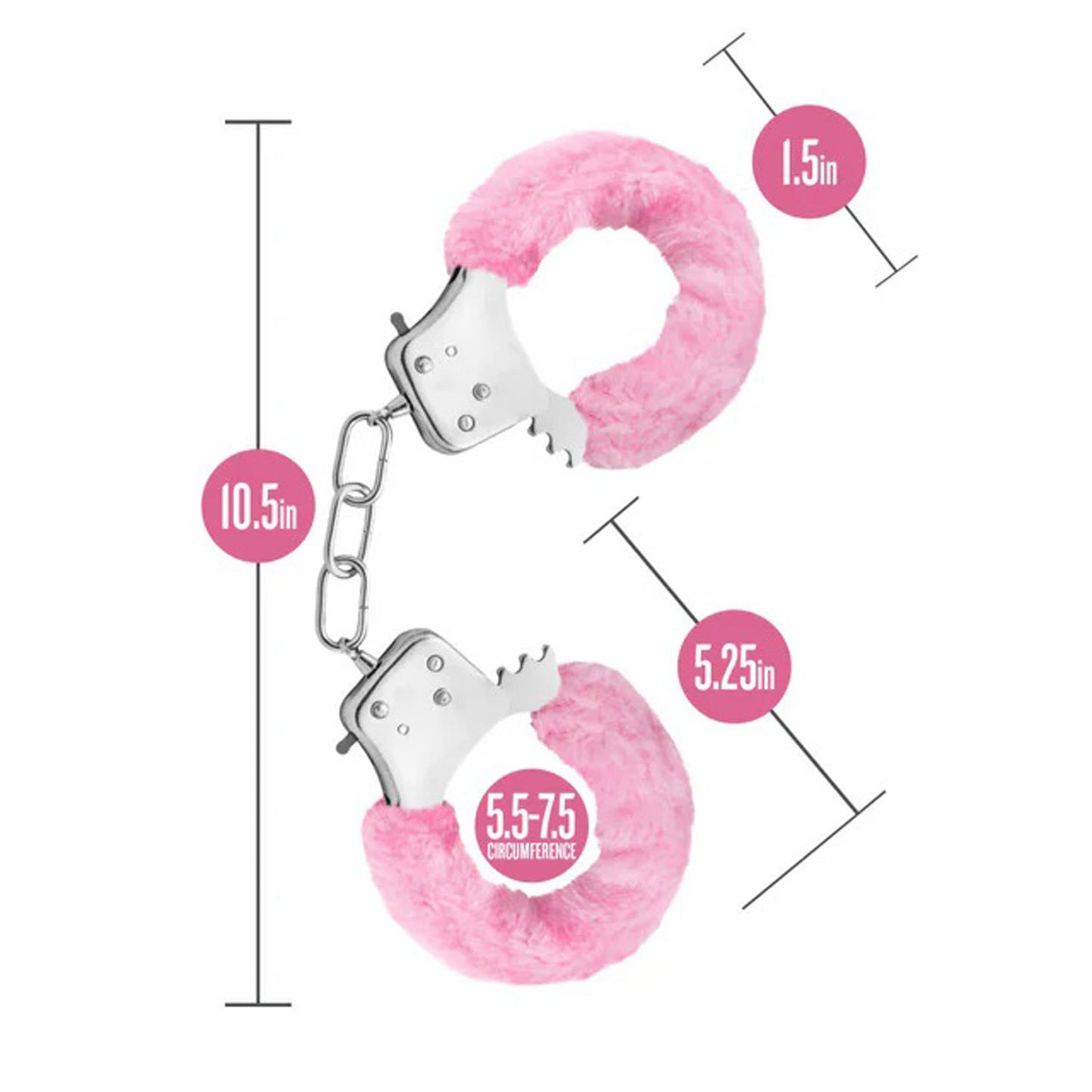 Temptasia Beginner Cuffs Pink | 810138370407 | Available at EroticWarehouse.com