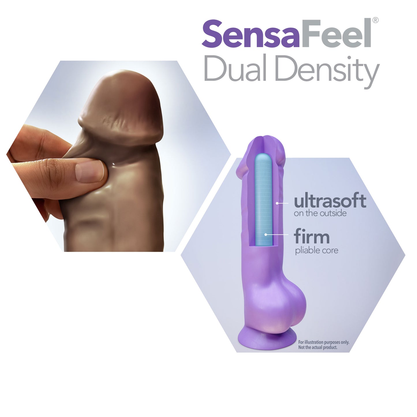 Au Natural - 9 Inch Dildo With Suction Cup - Chocolate | 819835023609 | Available at EroticWarehouse.com