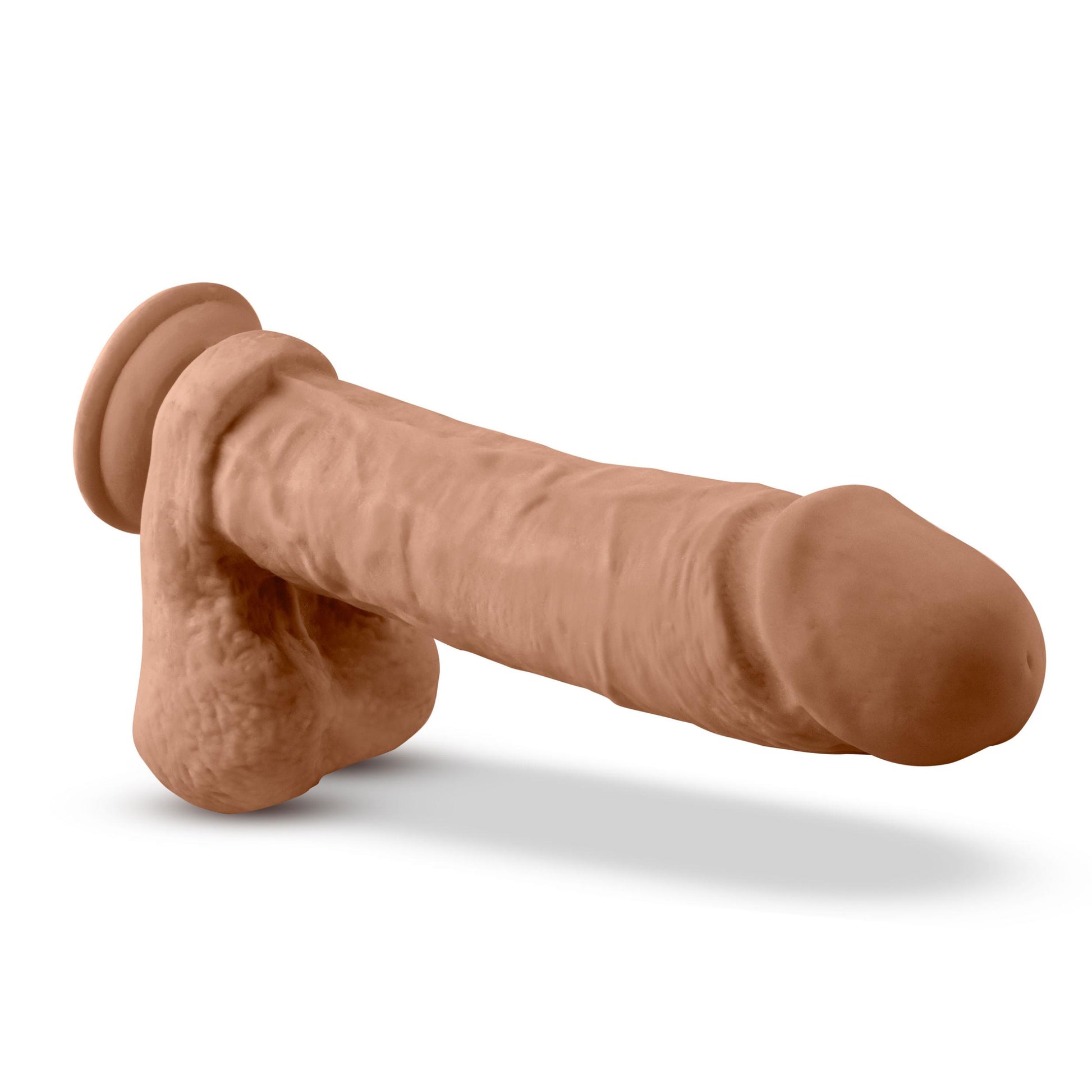 Au Natural - 9 Inch Dildo With Suction Cup - Mocha | 819835023616 | Available at EroticWarehouse.com