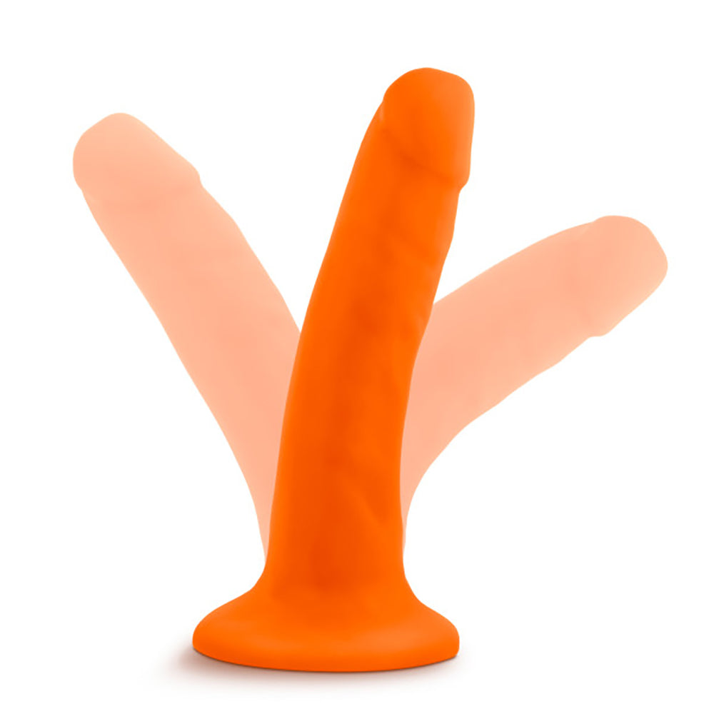 Neo - 5.5 Inch Dual Density Cock - Neon Orange | 819835021490 | Available at EroticWarehouse.com