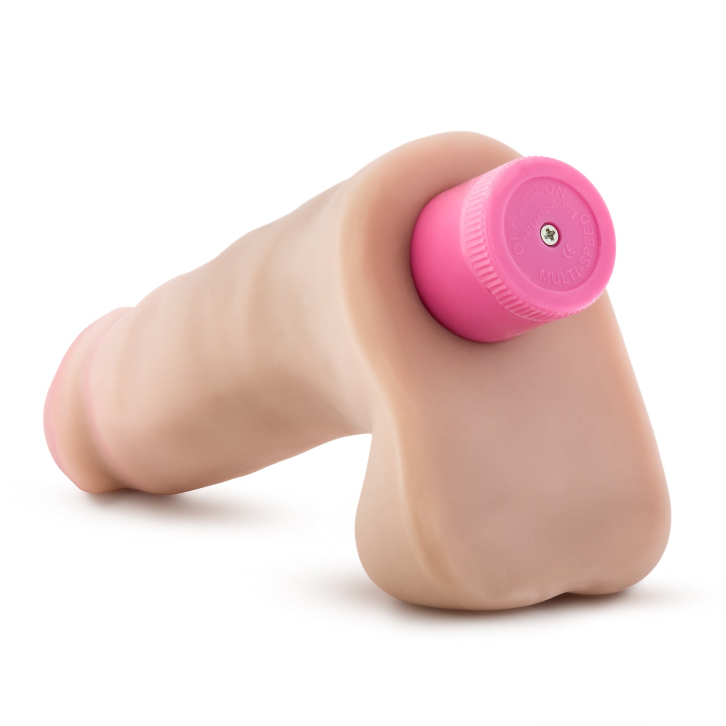 X5 Plus - 7 Inch Vibrating Cock - Beige | 735380607036 | Available at EroticWarehouse.com
