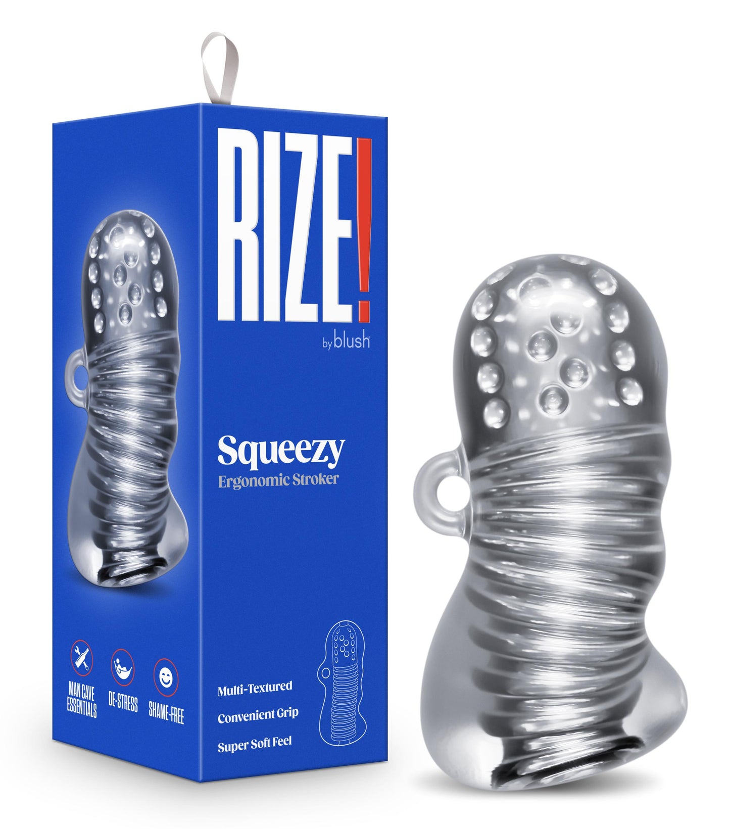 Rize - Squeezy - Clear | 819835029229 | Available at EroticWarehouse.com