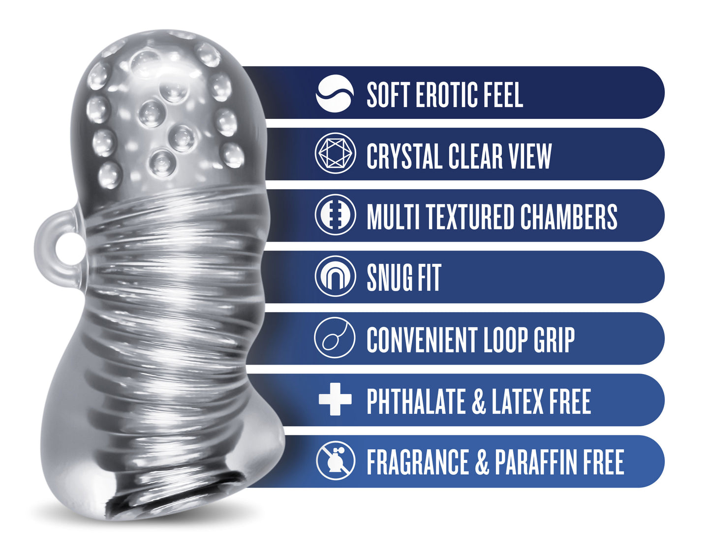 Rize - Squeezy - Clear | 819835029229 | Available at EroticWarehouse.com