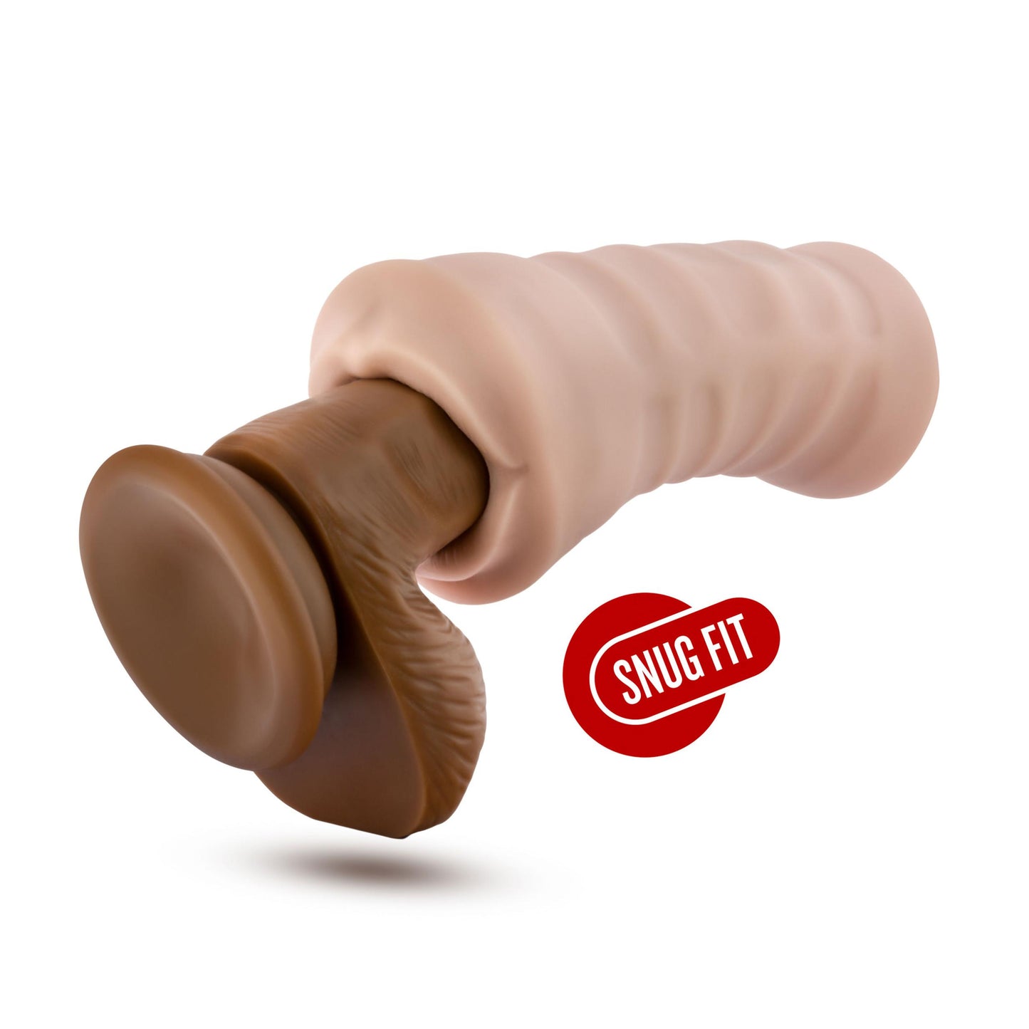 Enlust - Nicole - Vibrating Mouth Style Stroker - Beige | 810138370049 | Available at EroticWarehouse.com