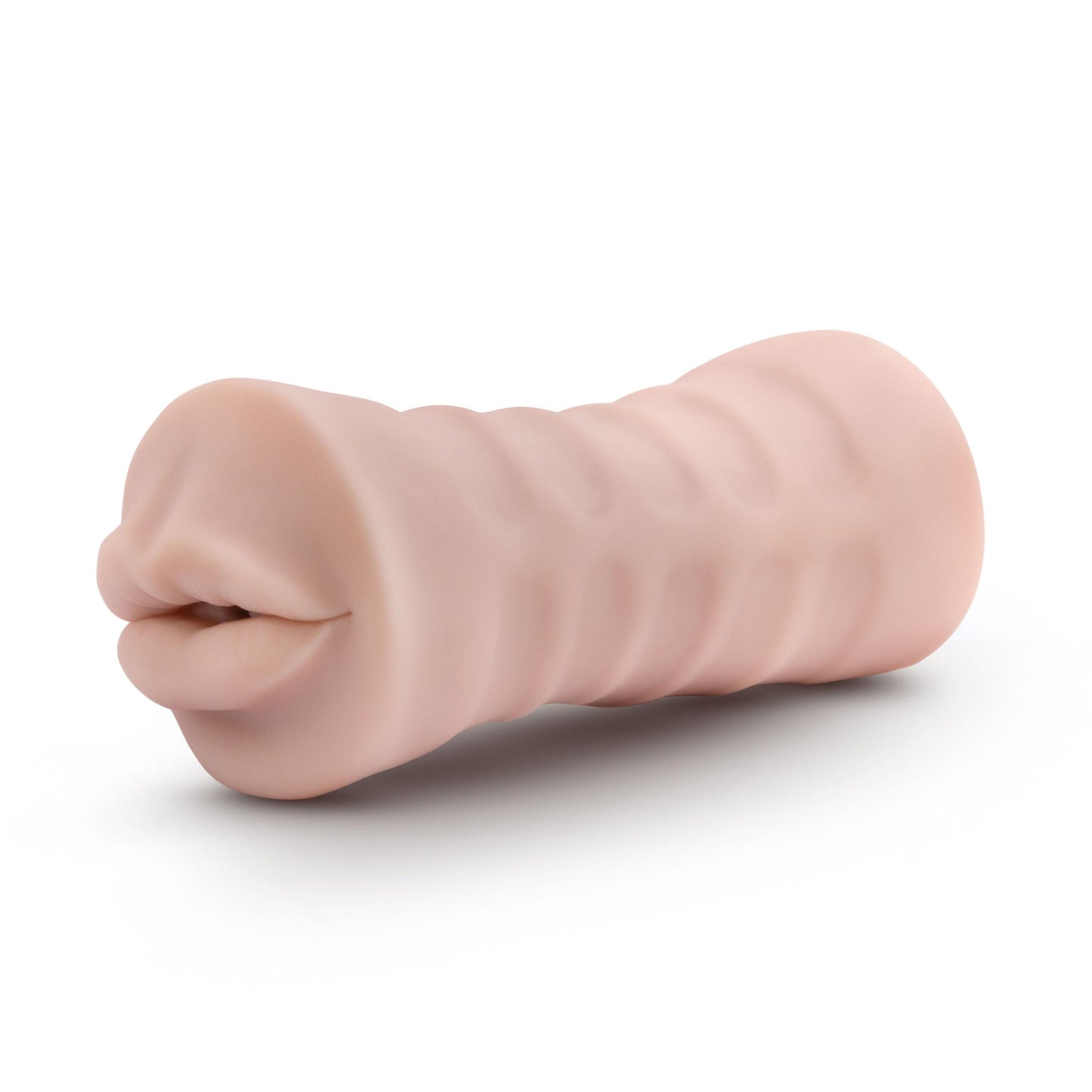 Enlust - Nicole - Vibrating Mouth Style Stroker - Beige | 810138370049 | Available at EroticWarehouse.com