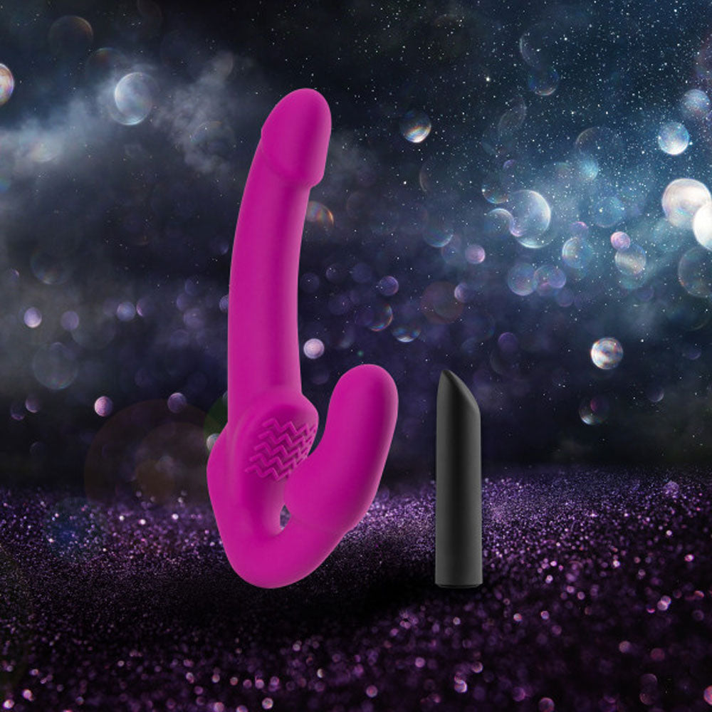 Temptasia - Estella - Strapless Silicone Dildo - Pink | 819835025061 | Available at EroticWarehouse.com