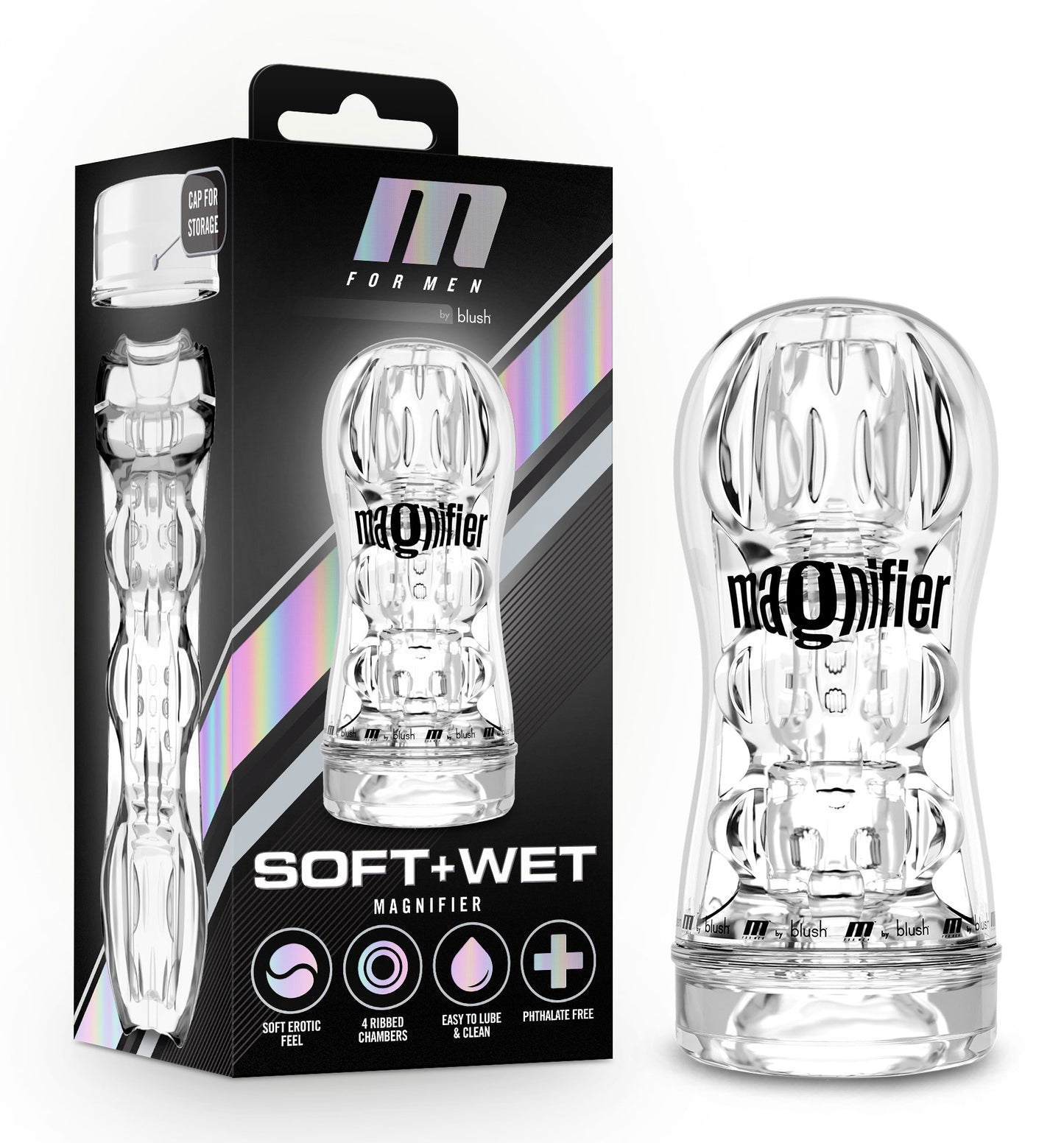 M for Men - Soft and Wet - Magnifier - Clear | 819835027669 | Available at EroticWarehouse.com