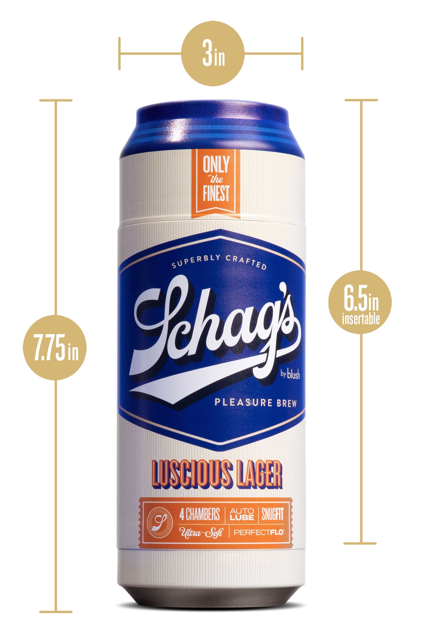Schag's - Luscious Lager Stroker - Frosted | 819835026587 | Available at EroticWarehouse.com