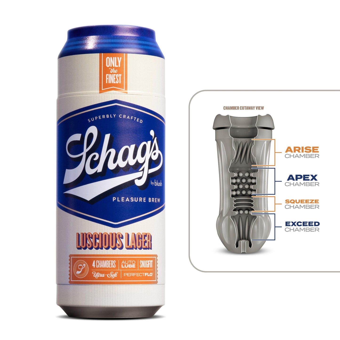 Schag's - Luscious Lager Stroker - Frosted | 819835026587 | Available at EroticWarehouse.com