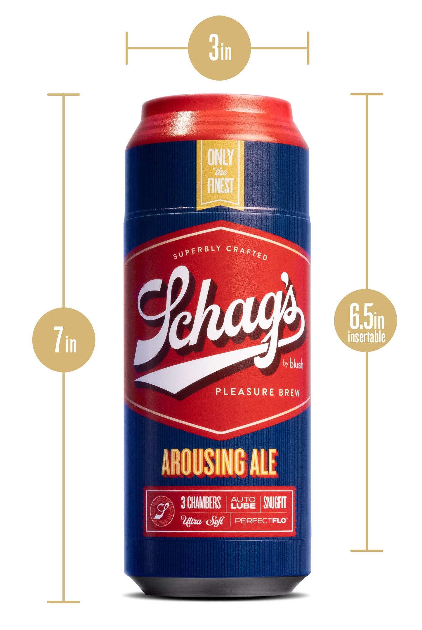 Schag's - Arousing Ale - Beer Can Style Penis Stroker | 819835028284 | Available at EroticWarehouse.com