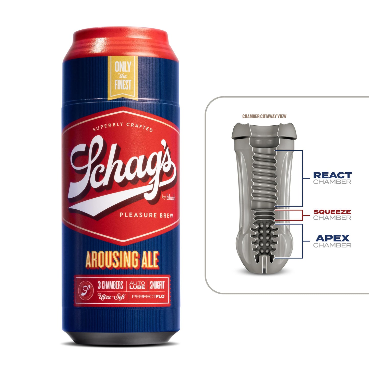 Schag's - Arousing Ale - Beer Can Style Penis Stroker | 819835028284 | Available at EroticWarehouse.com