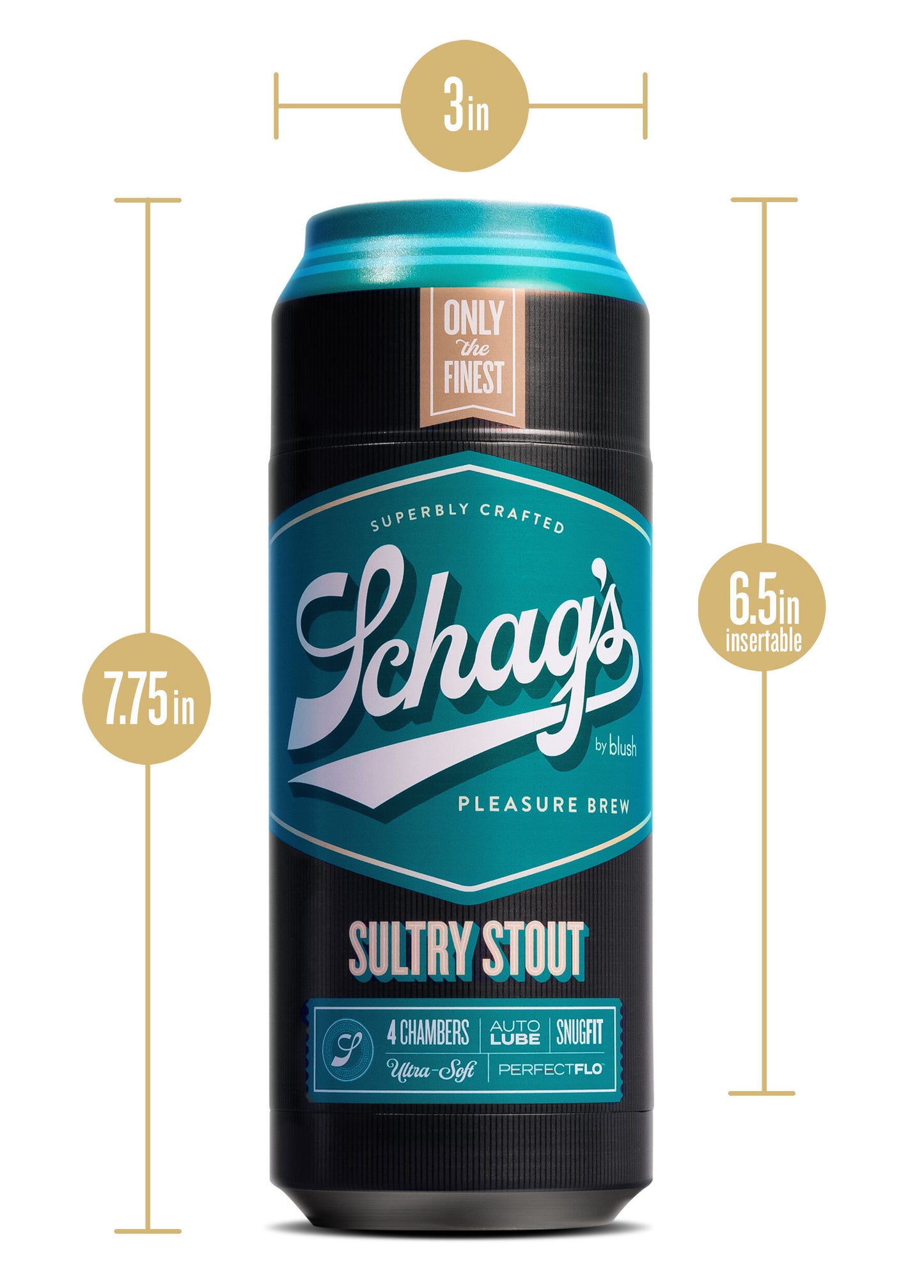 Schag's - Sultry Stout - Beer Can Style Penis Stroker | 819835028673 | Available at EroticWarehouse.com