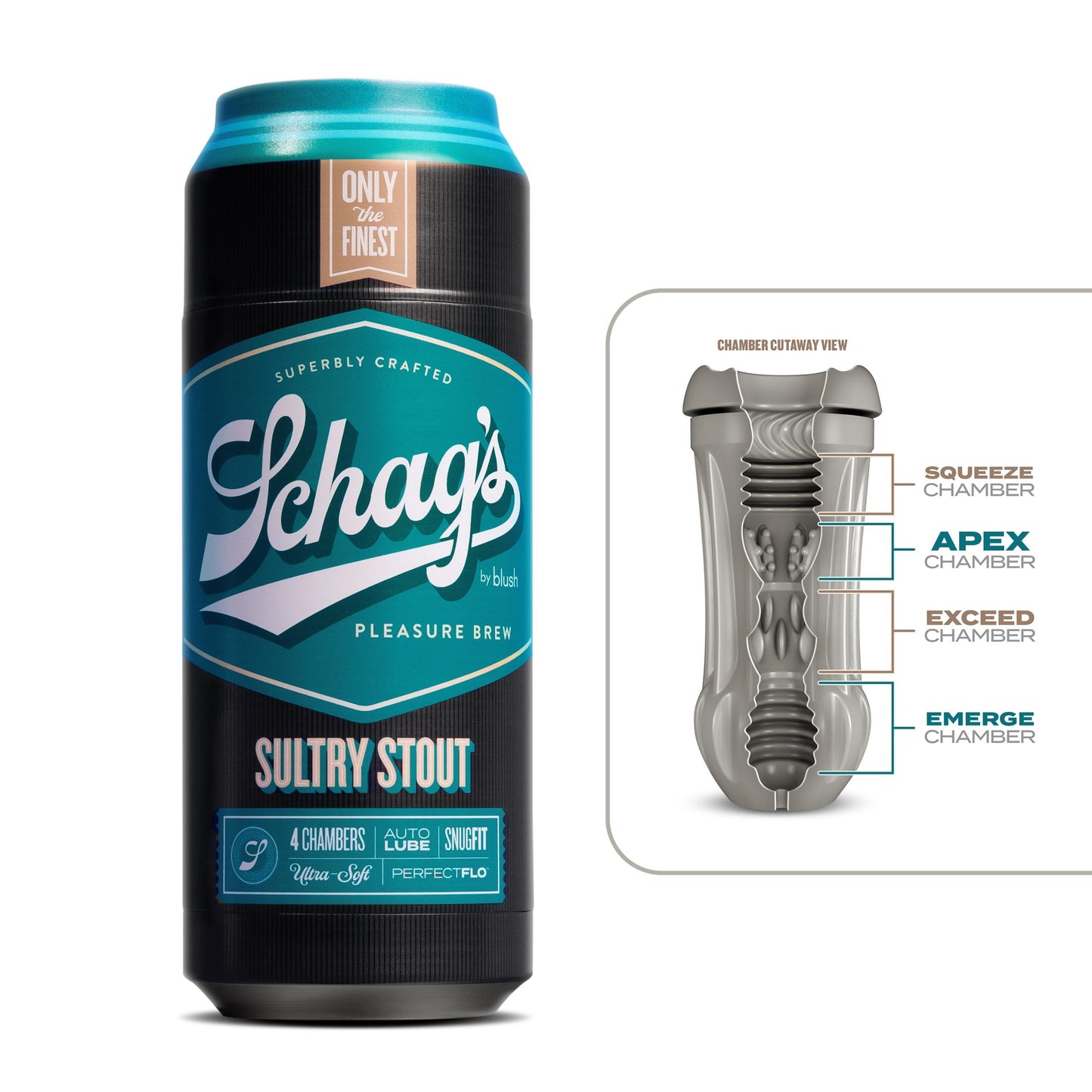 Schag's - Sultry Stout - Beer Can Style Penis Stroker | 819835028673 | Available at EroticWarehouse.com