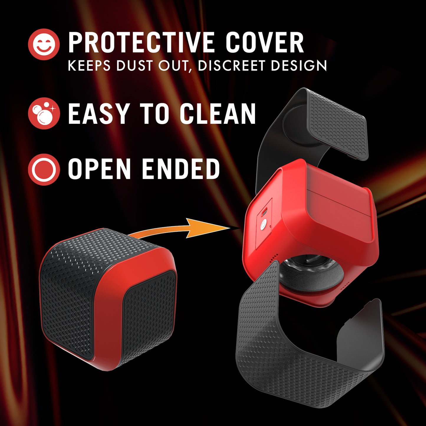 M for Men - Slambox Stroker - Red | 810138370285 | Available at EroticWarehouse.com