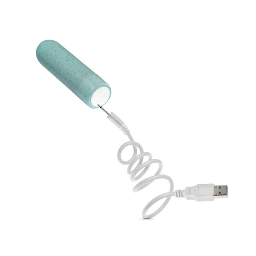 Gaia – Eco Rechargeable Bullet - Aqua | 819835026327 | Available at EroticWarehouse.com