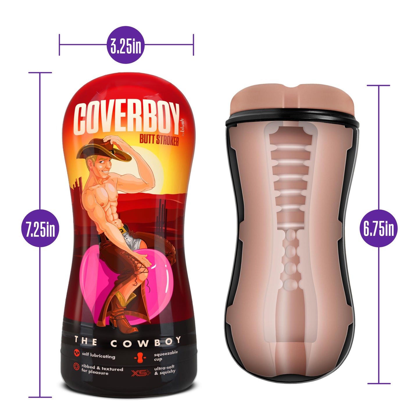 Coverboy - Cowboy - Self Lubricating Stroker - Beige | 819835029199 | Available at EroticWarehouse.com