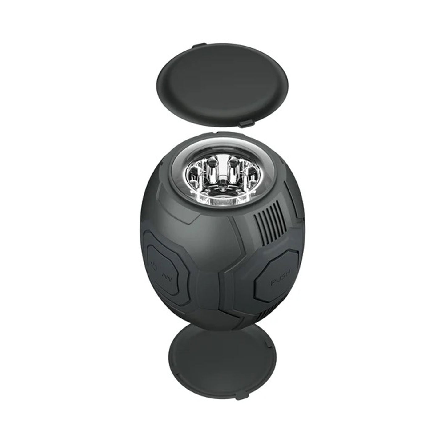 M for Men - Dome X - Vibrating Masturbator - Black | 810138370339 | Available at EroticWarehouse.com