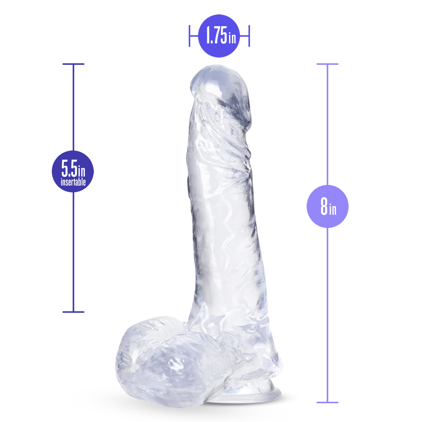 B Yours Plus - Ram n' Jam - Clear | 819835028093 | Available at EroticWarehouse.com