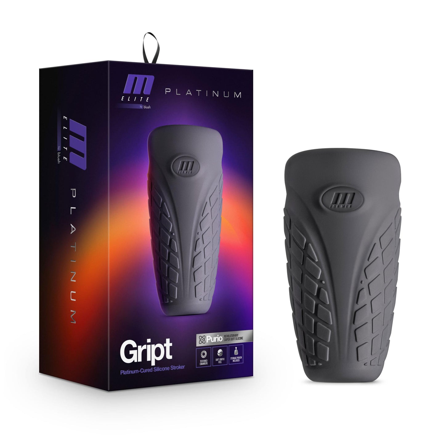 M Elite Platinum - Gript - Black | 819835028383 | Available at EroticWarehouse.com