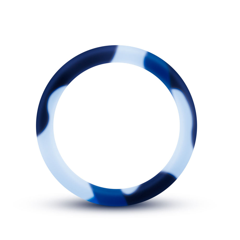 Performance - Silicone Camo Cock Ring - Blue Camoflauge | 853858007765 | Available at EroticWarehouse.com