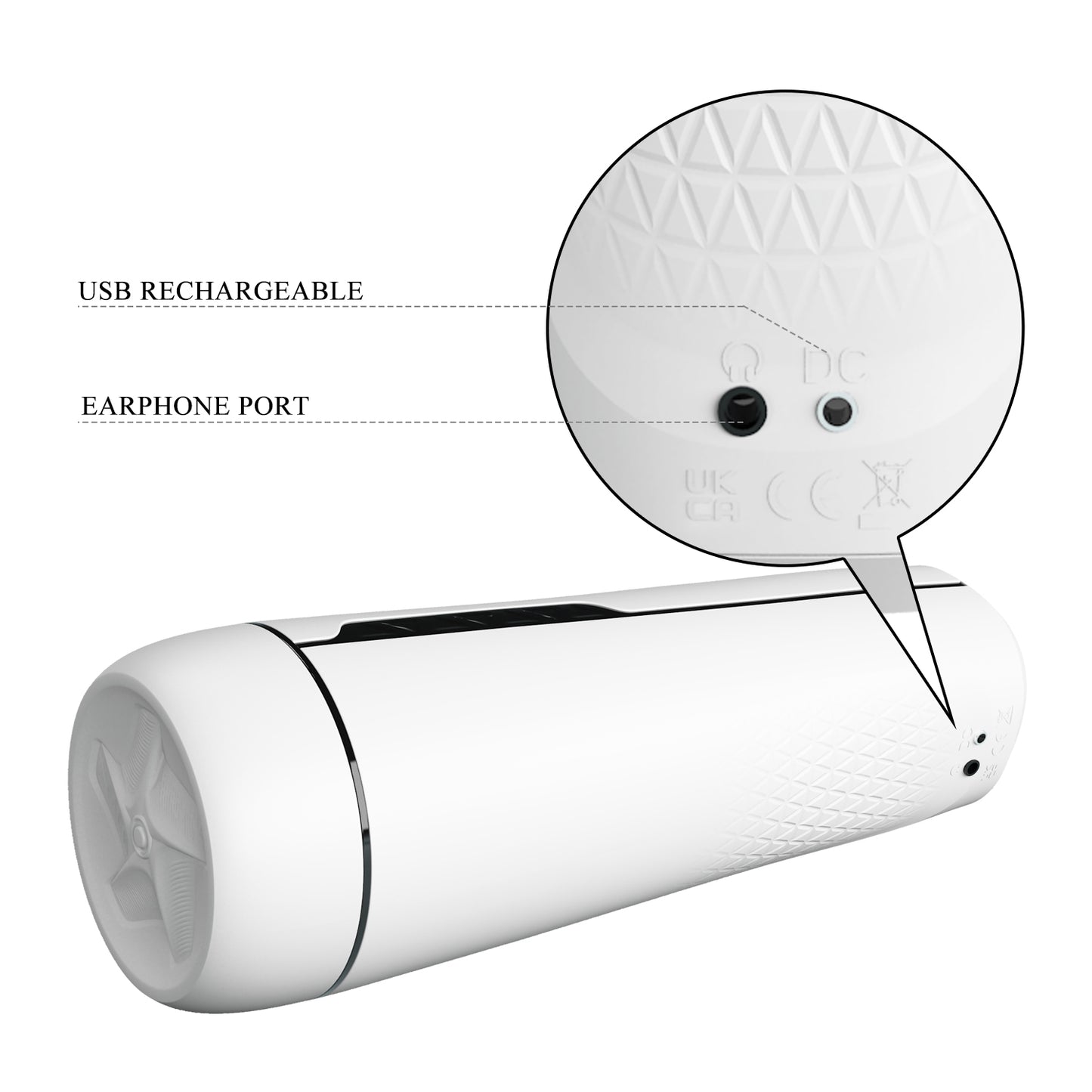 Pretty Love Sienna 12 Function Sucking Stroker - White | 6959532333947 | Available at EroticWarehouse.com