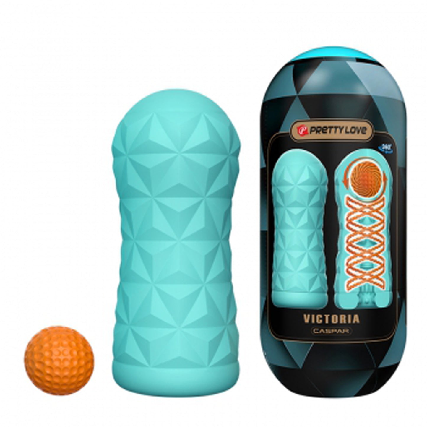 Pretty Love Victoria Caspar Cup Masturbator Turquoise | 6959532335415 | Available at EroticWarehouse.com