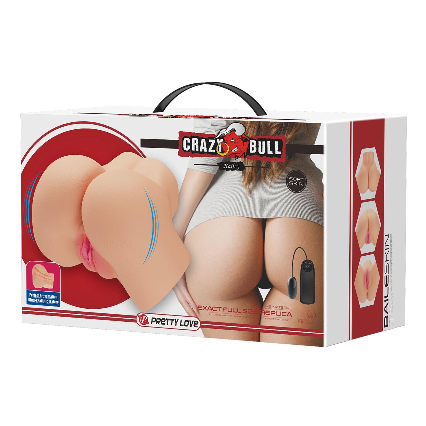 Hailey Realistic Vagina and Ass Vibrating Stroker - Light | 6959532329223 | Available at EroticWarehouse.com