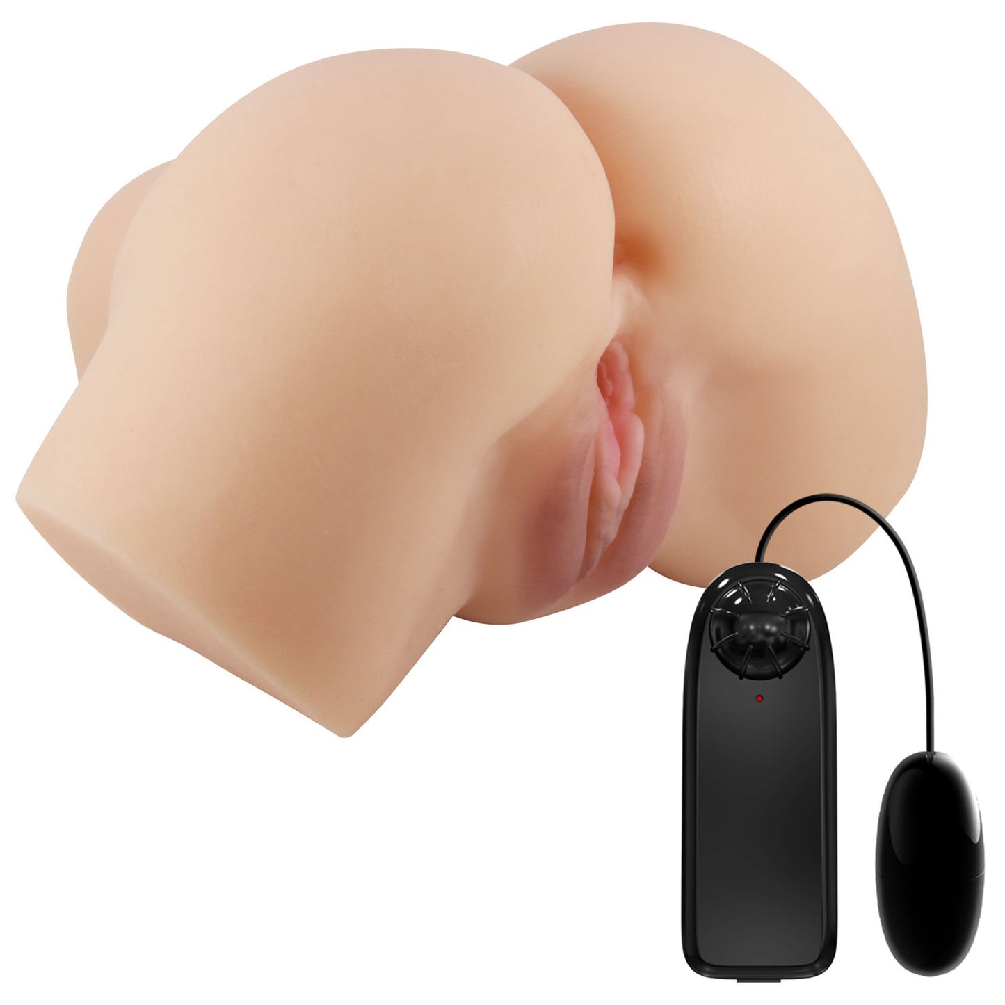 Hailey Realistic Vagina and Ass Vibrating Stroker - Light | 6959532329223 | Available at EroticWarehouse.com