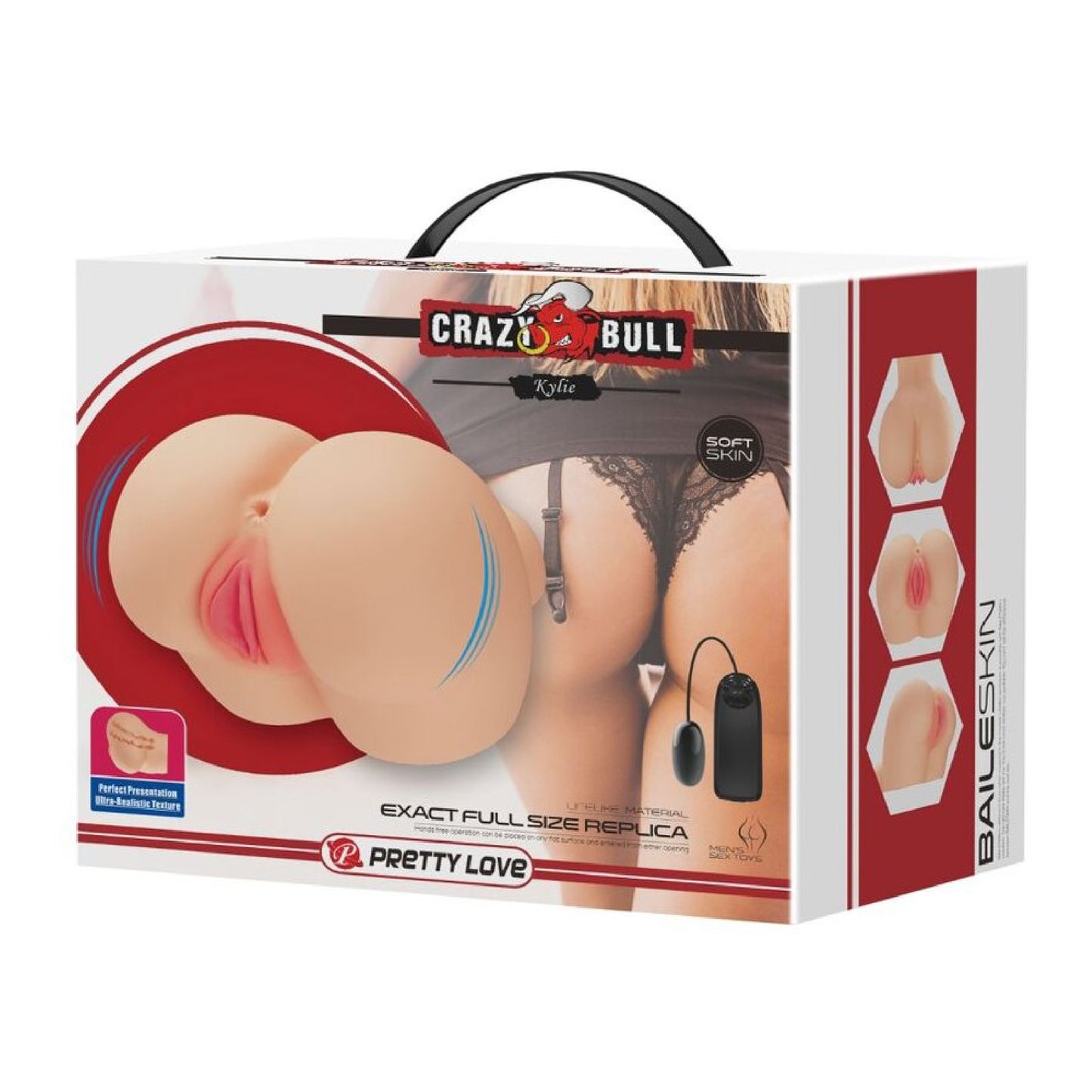 Kylie Realistic Vagina and Ass Vibrating Stroker - Light | 6959532329261 | Available at EroticWarehouse.com