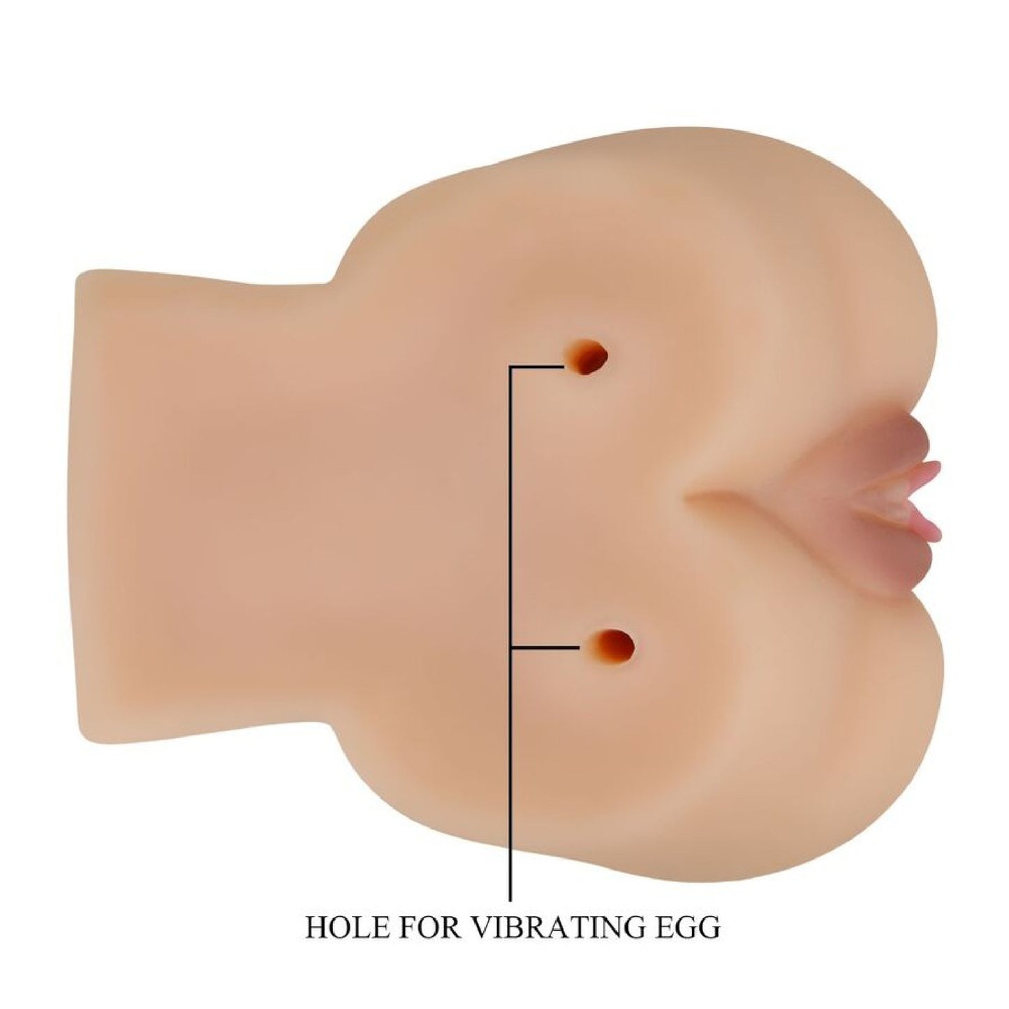 Kylie Realistic Vagina and Ass Vibrating Stroker - Light | 6959532329261 | Available at EroticWarehouse.com