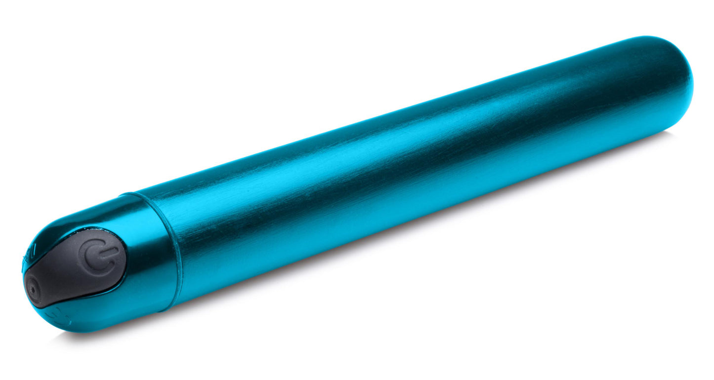 10x Slim Metallic Bullet - Blue | 848518038388 | Available at EroticWarehouse.com