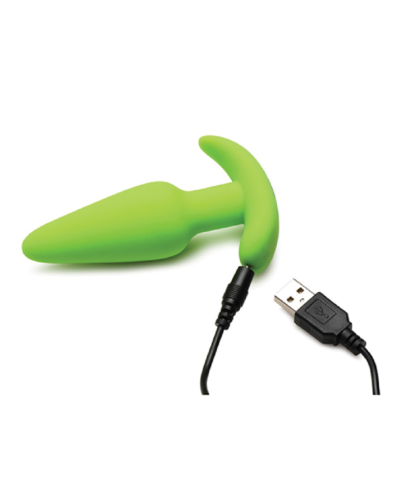 Glow in the Dark Butt Plug With Remote - Green | 848518055477 | Available at EroticWarehouse.com