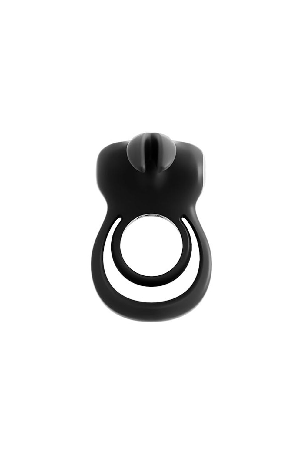 Thunder Bunny Rechargeable Dual Ring - Black Pearl | 789185756840 | Available at EroticWarehouse.com