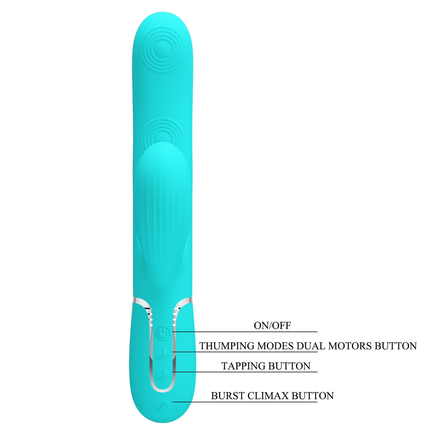 Perdita Twinkled Tenderness Vibrator - Turquoise | 6959532335927 | Available at EroticWarehouse.com
