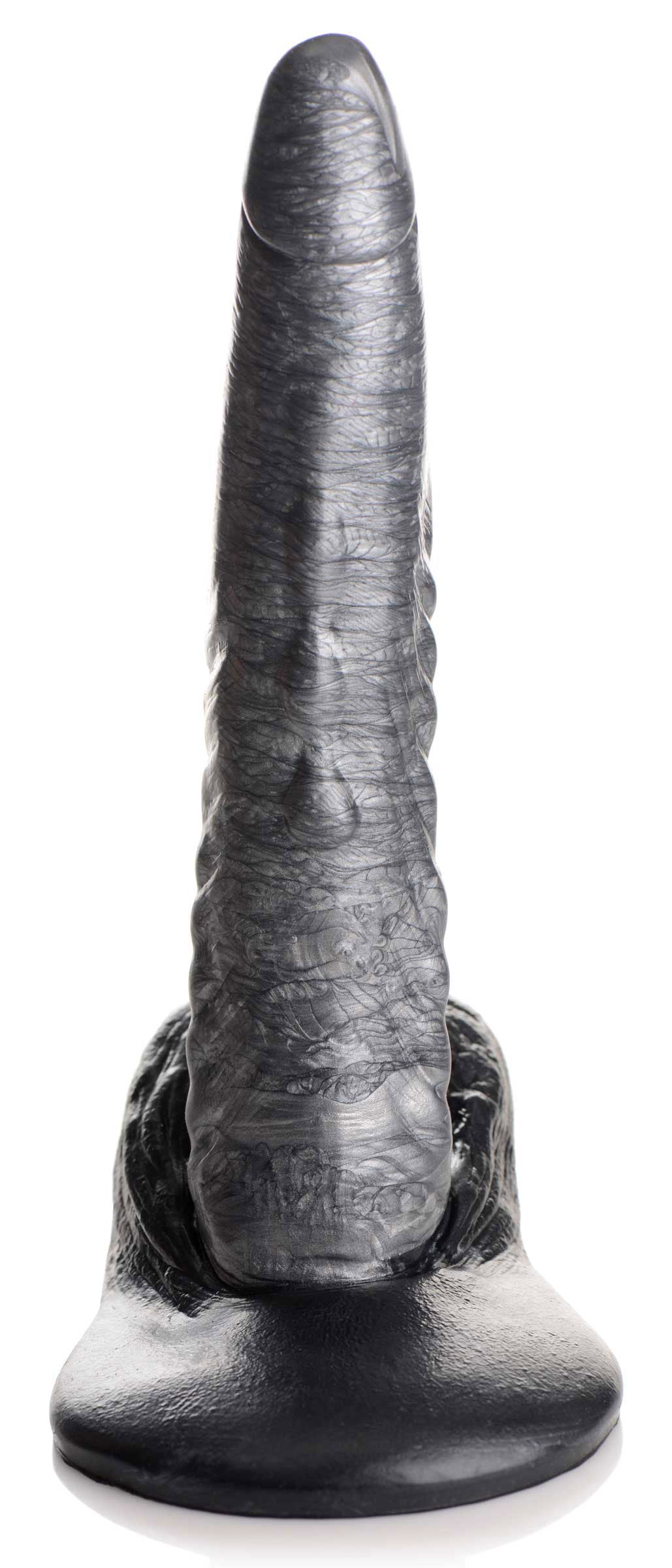 The Gargoyle Rock Hard Silicone Dildo - Silver | 848518046086 | Available at EroticWarehouse.com