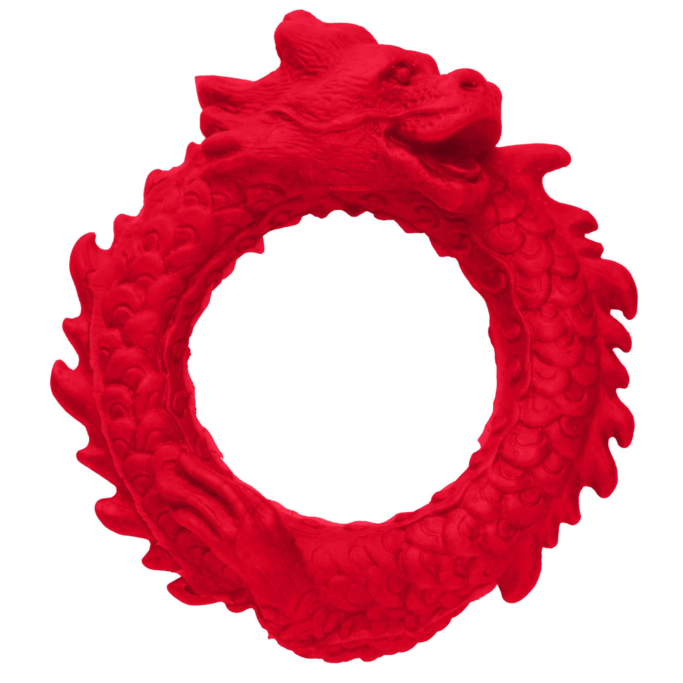 Rise of the Dragon Silicone Cock Ring - Red | 848518053305 | Available at EroticWarehouse.com