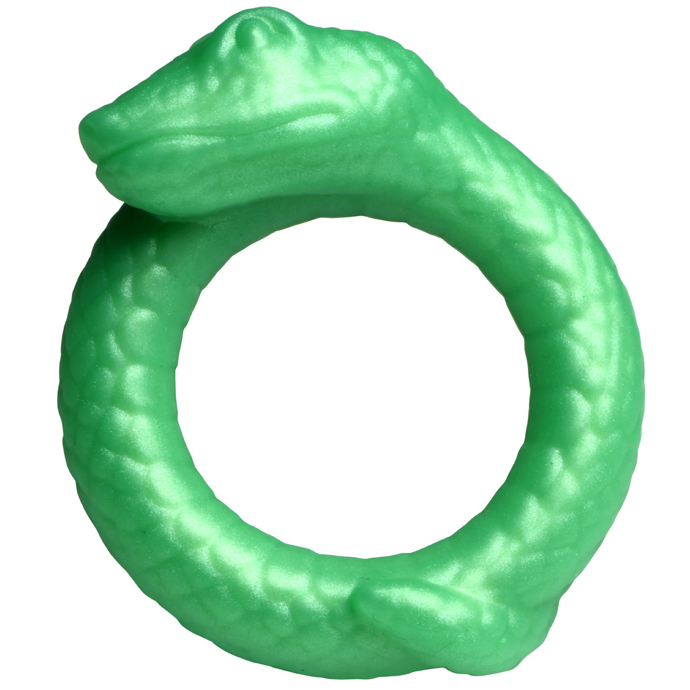 Serpentine Silicone Cock Ring - Green | 848518053879 | Available at EroticWarehouse.com