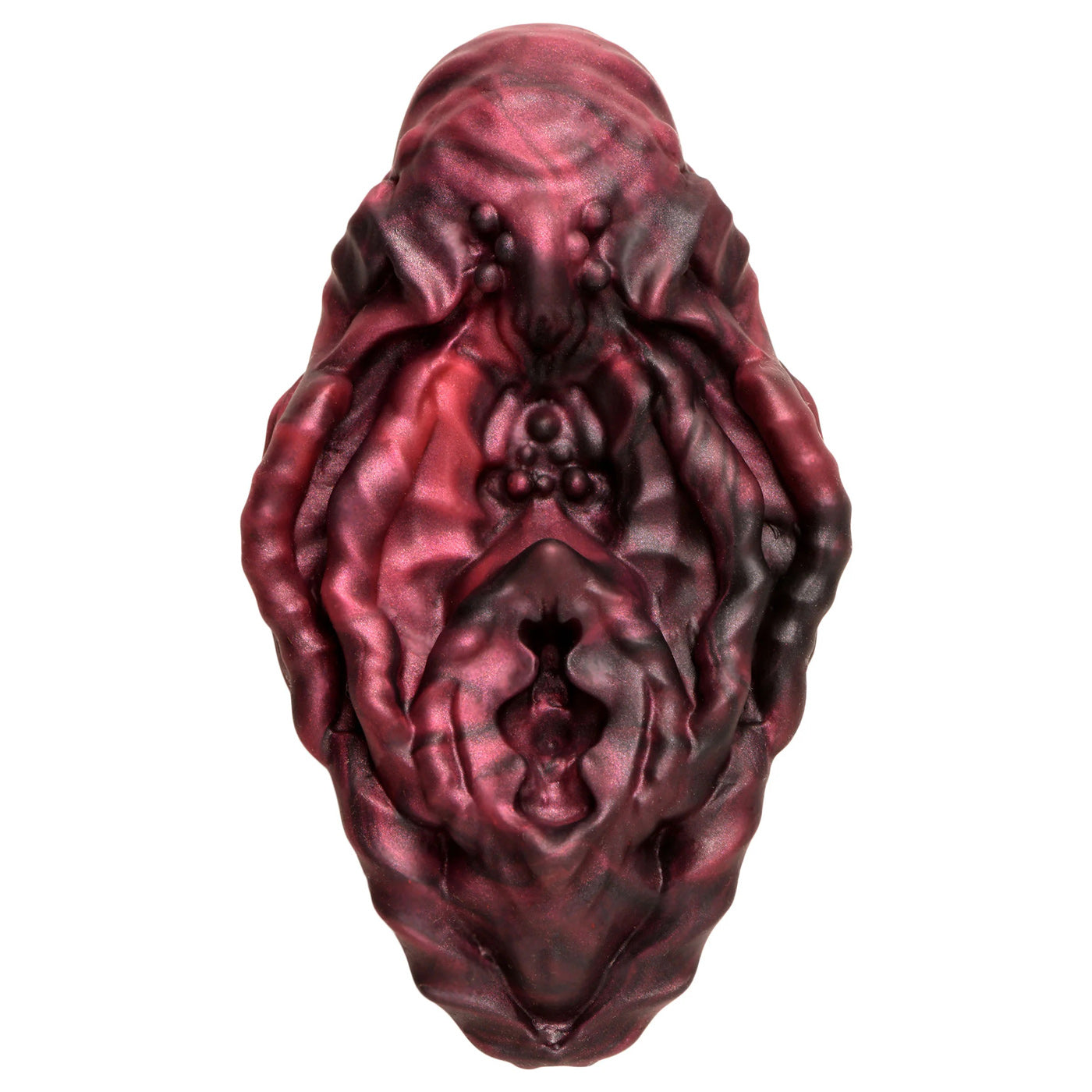 Creature Cocks Xeno Pussy Vulva Silicone Grinder - Red/black | 848518054357 | Available at EroticWarehouse.com
