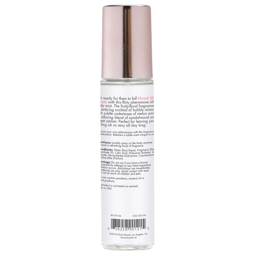 Pheromone Fragrance Mist Head Over Heels 3.5 Fl. Oz. | 638258901215 | Available at EroticWarehouse.com