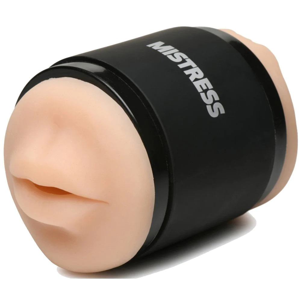 Mistress Double Shot Mouth and Pussy Stroker - Light | 653078943153 | Available at EroticWarehouse.com