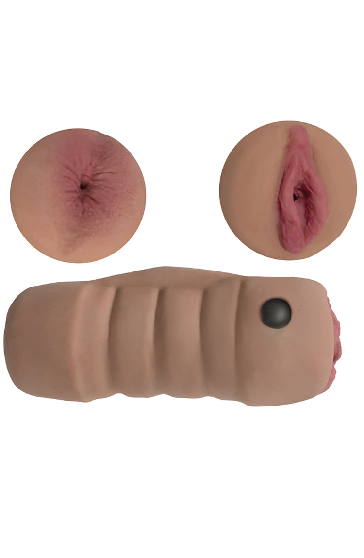 Mistress Double Stroker Alexis and Brianna Pussy & Ass Stroker - Latte | 653078941012 | Available at EroticWarehouse.com