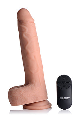 Big Shot 9 Inch Silicone Thrusting Dildo With - Balls and Remote | 653078940923 | Available at EroticWarehouse.com